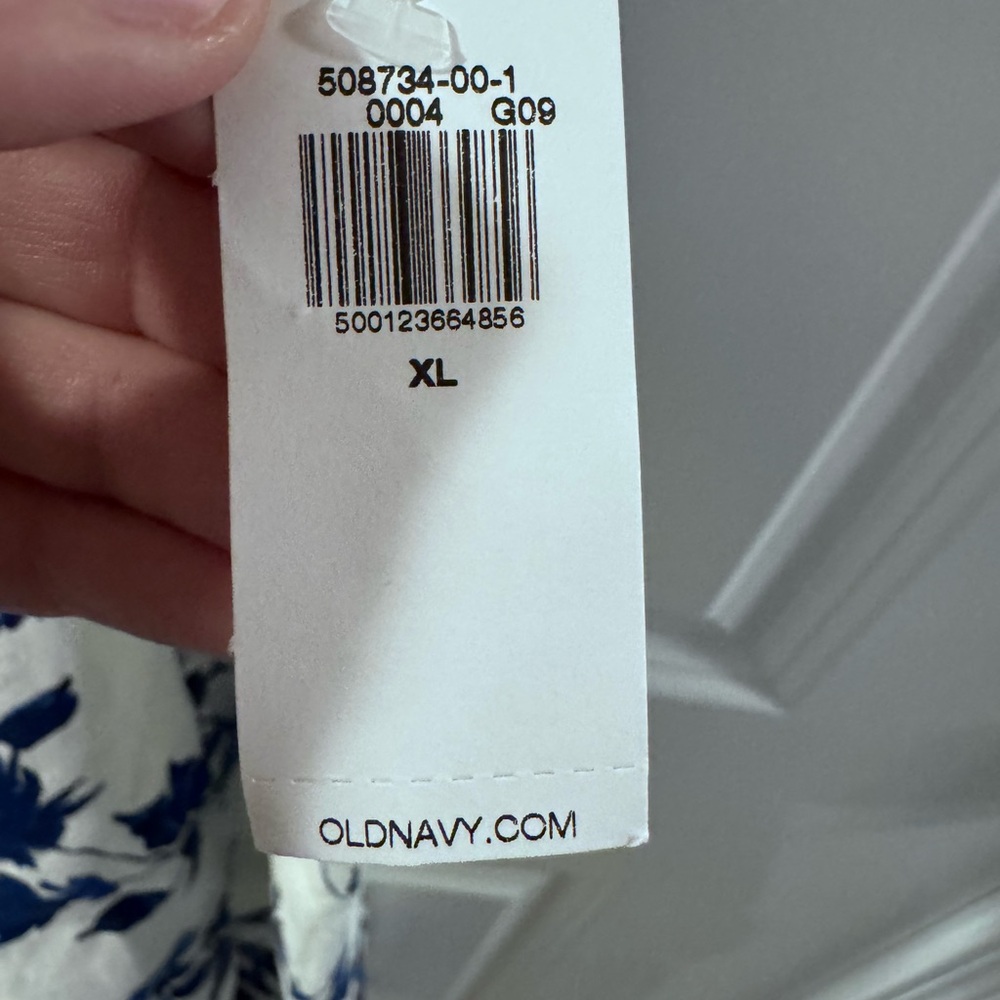 Old Navy Blue and White Floral Dress